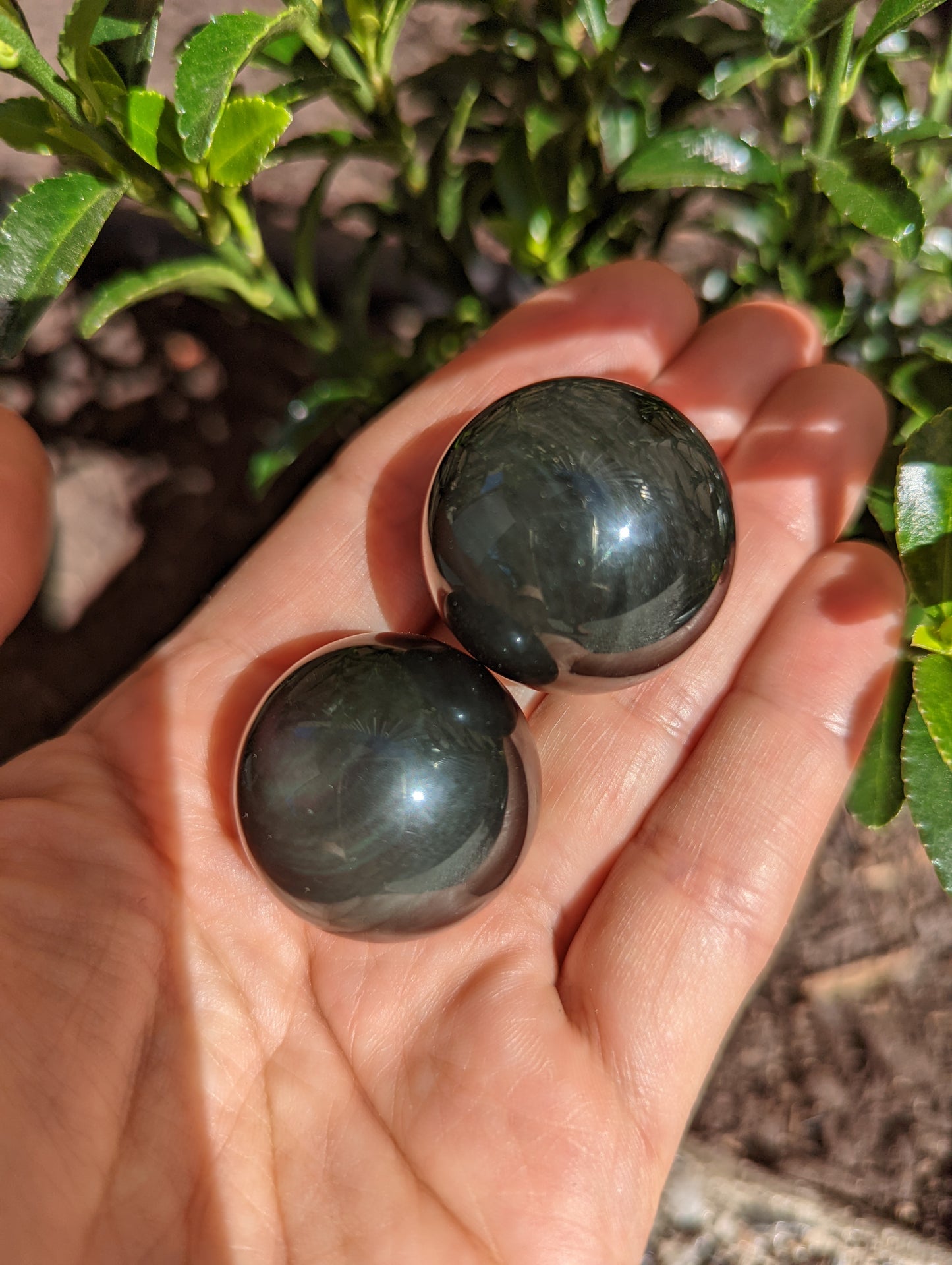 Rainbow Obsidian Sphere