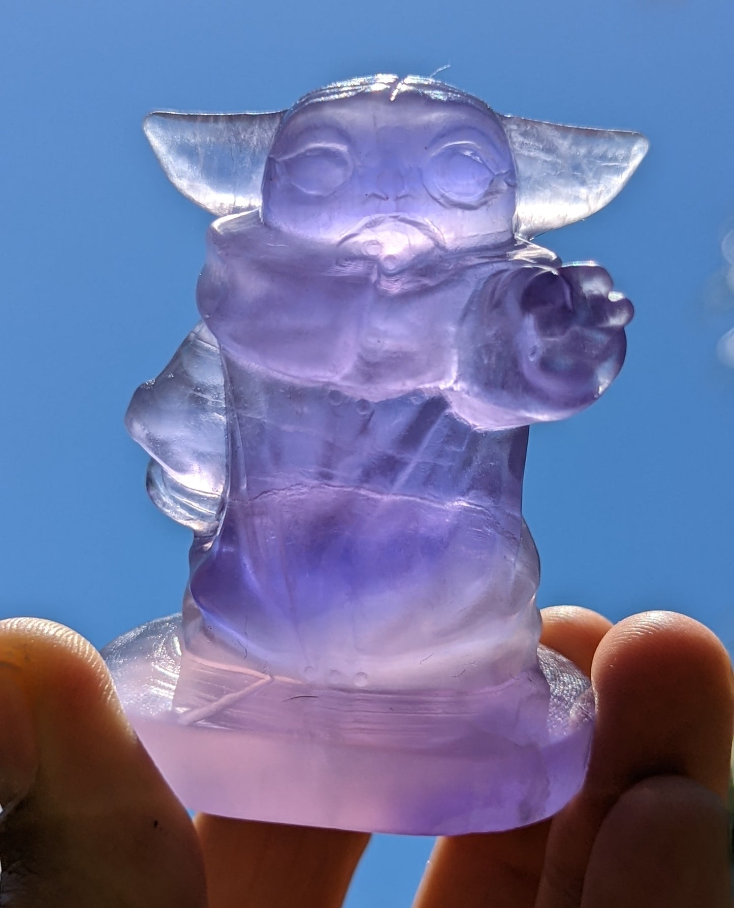 Star Wars Purple Fluorite Grogu 'Baby Yoda'