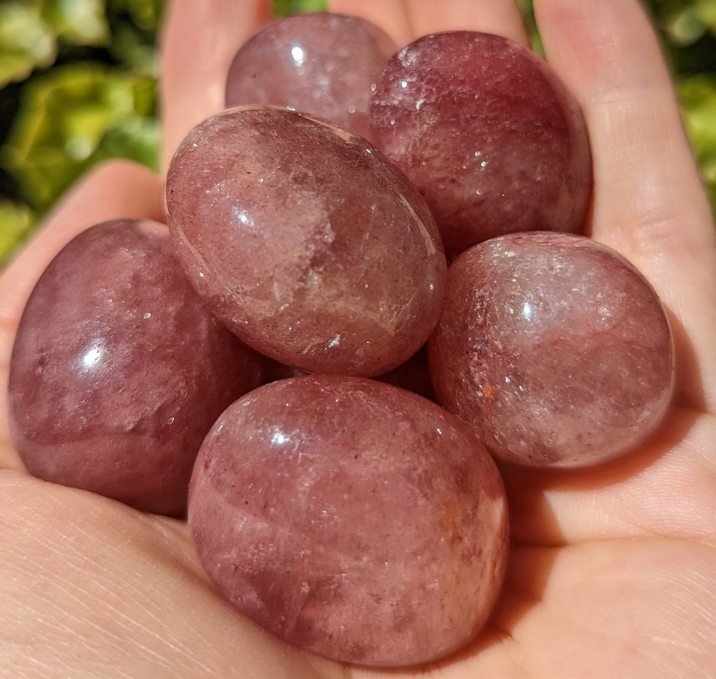 Strawberry Quartz Tumbles