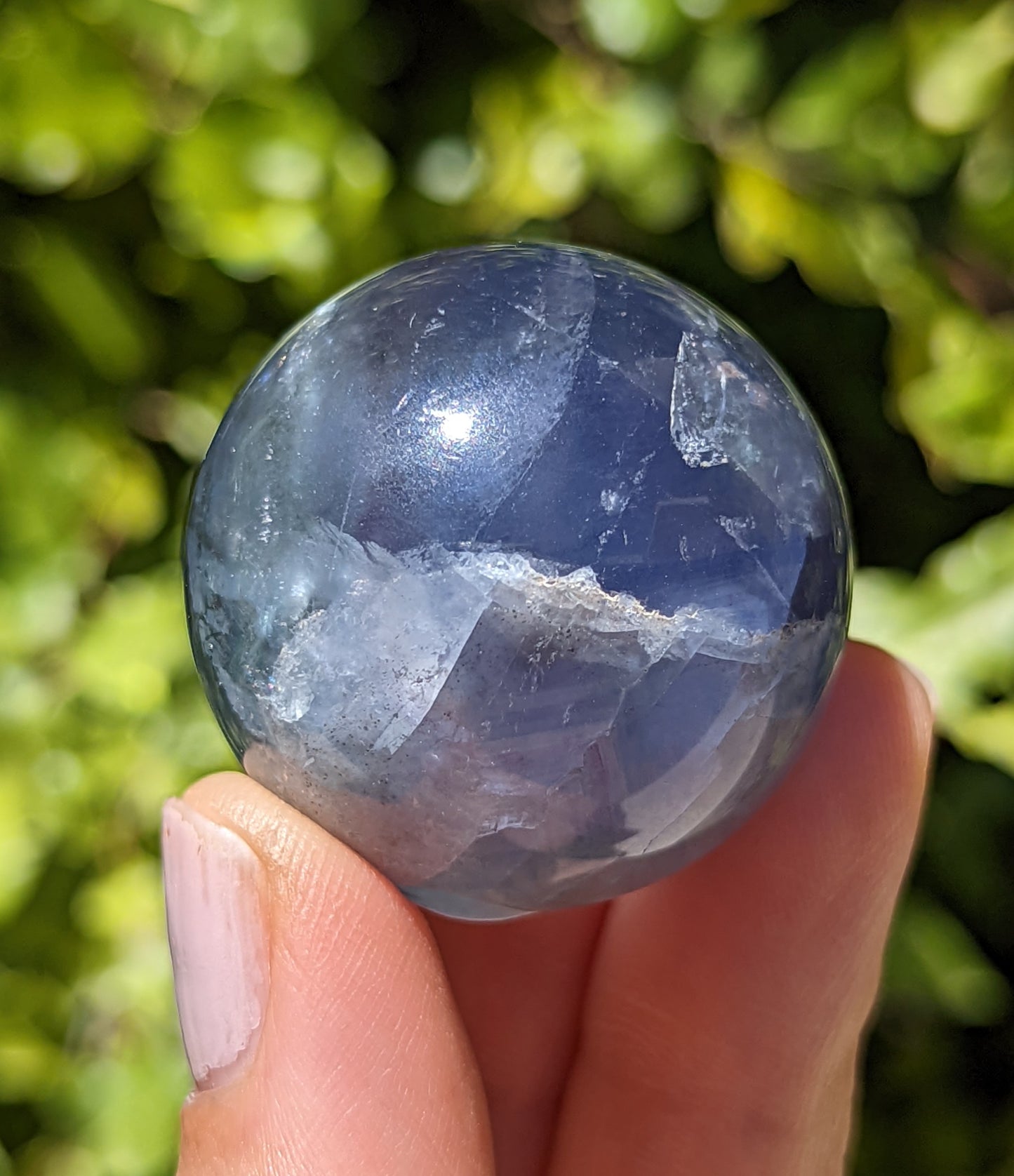 Blue Fluorite Sphere