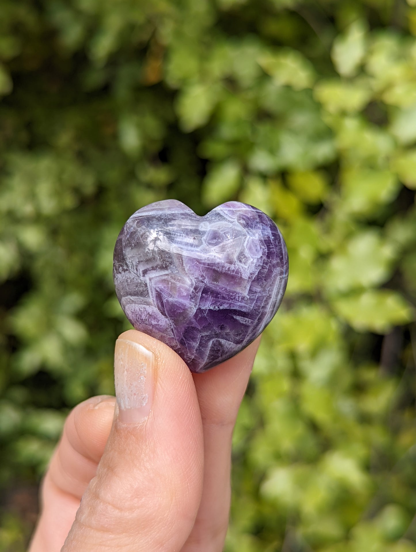 Dream Chevron Amethyst Hearts