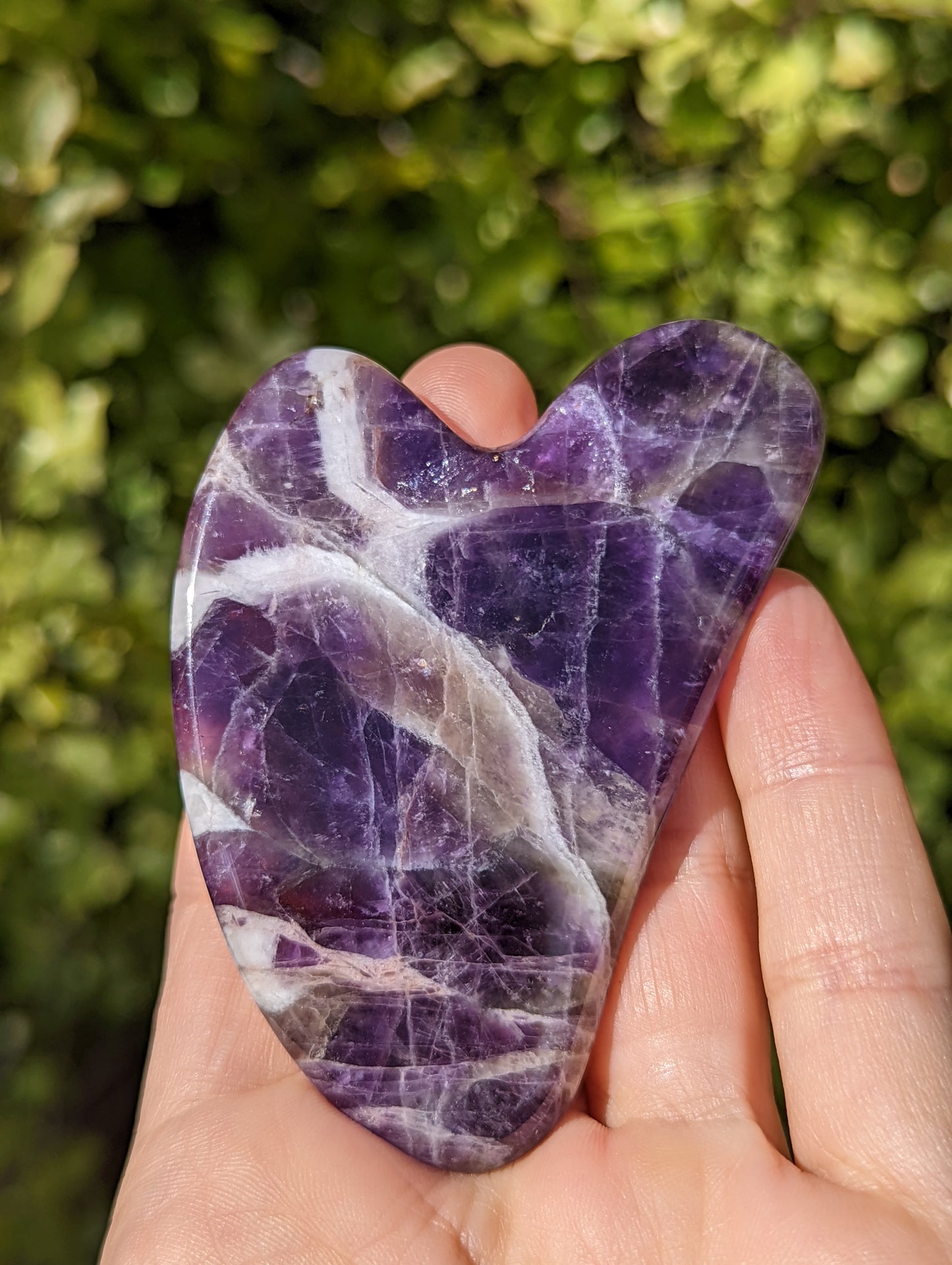 Dream Chevron Amethyst Gua Sha Facial Massager