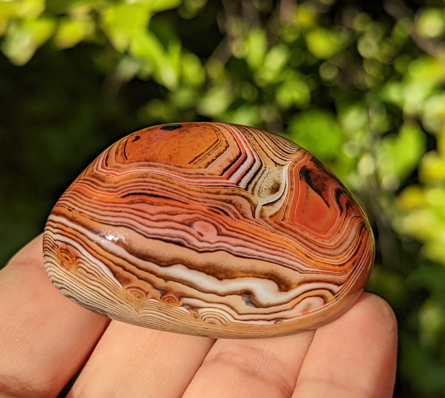 Sardonyx Palm Stone