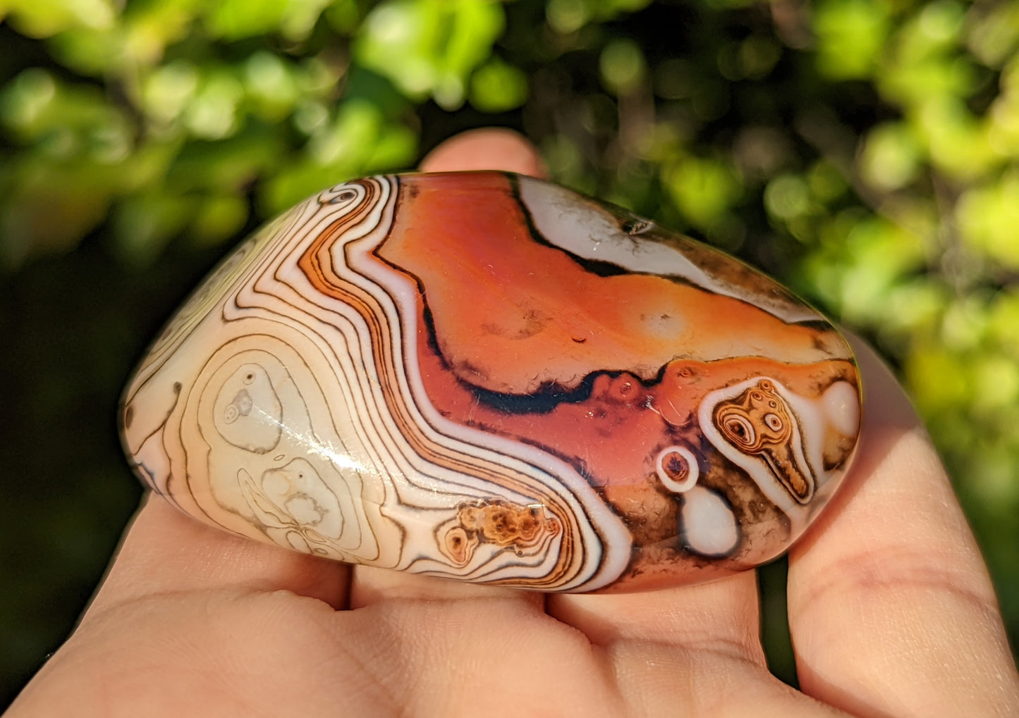 Sardonyx Palm Stone