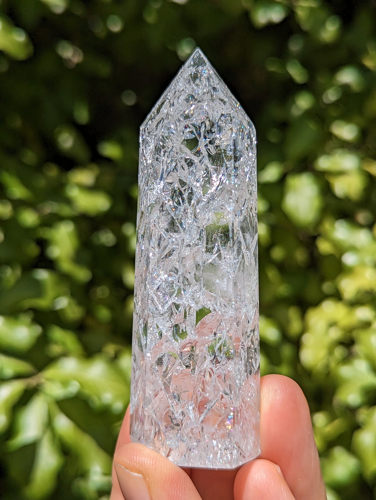 Crackle Quartz Tower