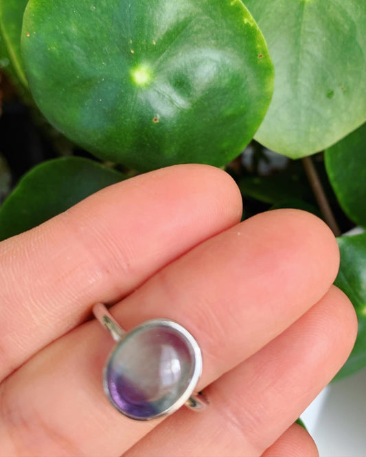 Fluorite Ring Blue