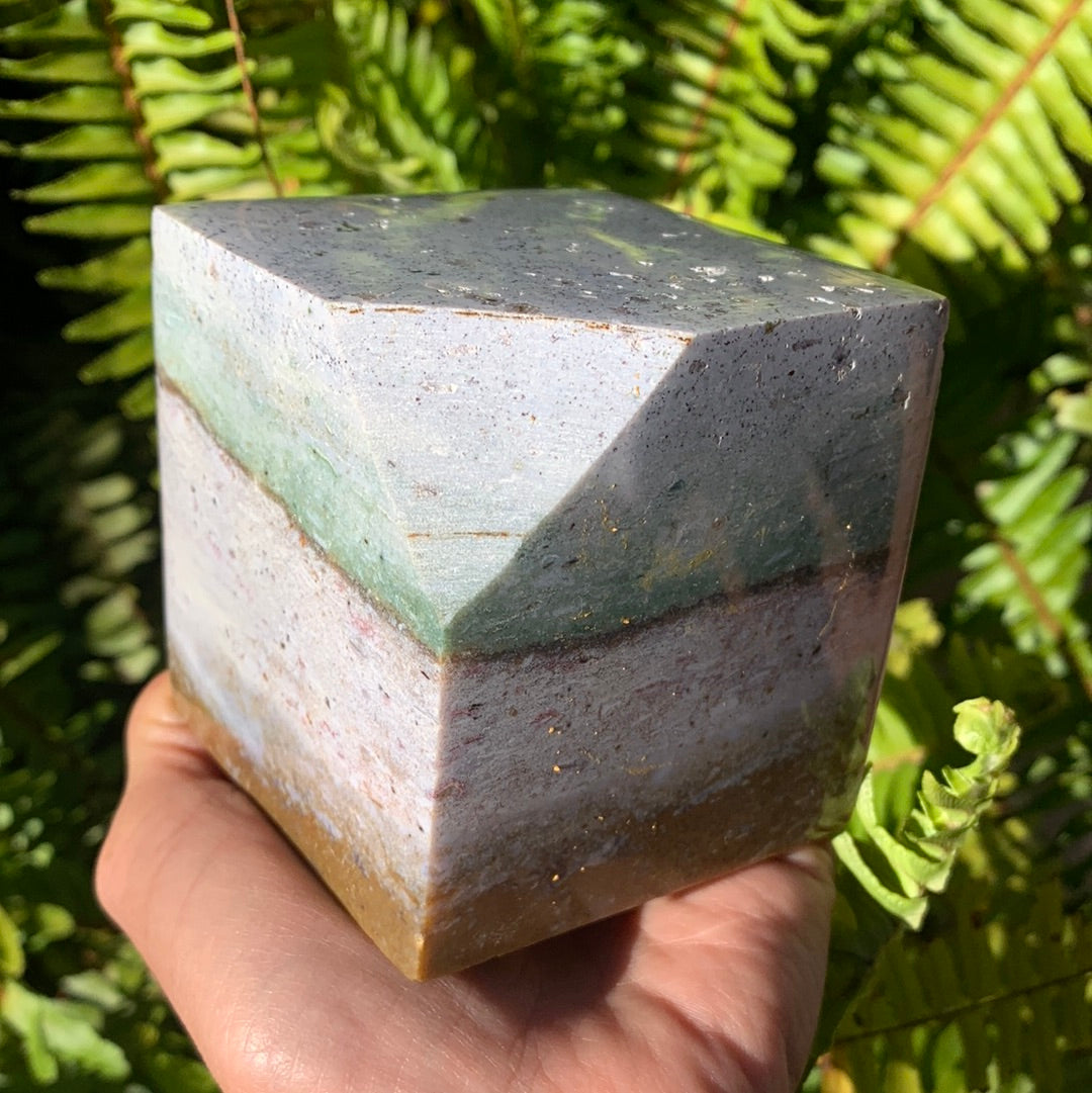Ocean Jasper Cube