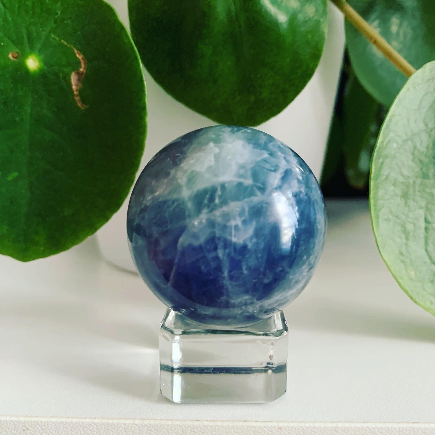 Blue Fluorite Sphere