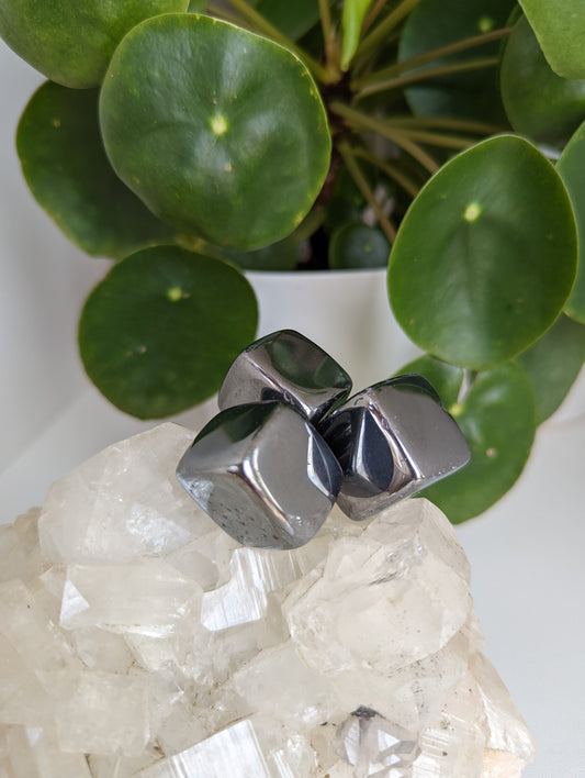 Hematite Cube Tumbles