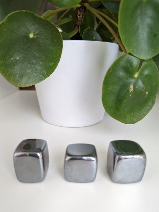 Hematite Cube Tumbles