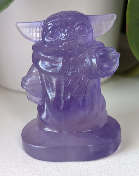 Star Wars Purple Fluorite Grogu 'Baby Yoda'