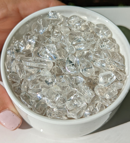 Clear Quartz Crystal Chips