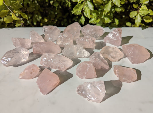 Rose Quartz Raw Chunks