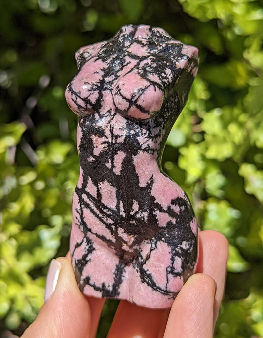 Rhodonite Goddess Statue Nude Lady Goddess