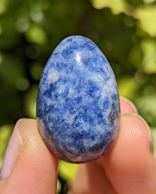 Crystal Mini Eggs - Black Obsidian, Sodalite, Red Jasper, Tigers Eye & Pink Rhodnite