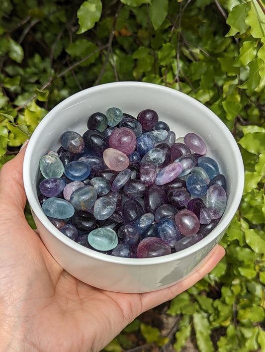 Fluorite Tumbles Extra Small Mixed