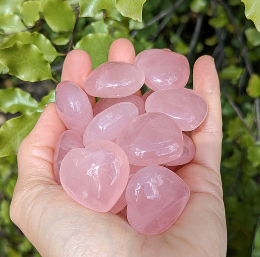 Rose Quartz Hearts (Brazilian - High Quality)