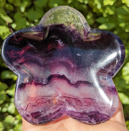 Rainbow Fluorite Flower Bowl