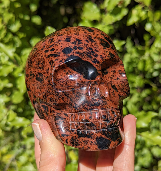 Mahogany or Red Obsidian Skull