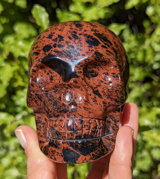 Mahogany or Red Obsidian Skull
