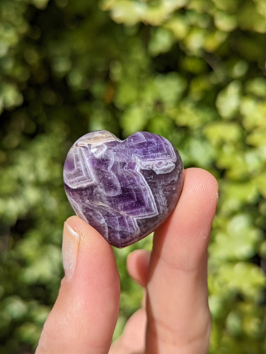 Dream Chevron Amethyst Hearts