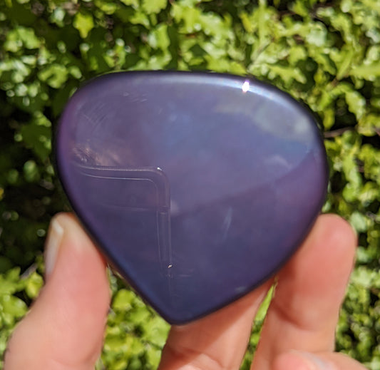Rainbow Obsidian Heart