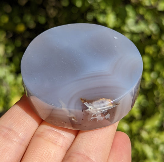 Flower Agate Coaster with Dendrite