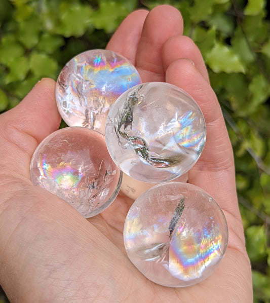 Clear Quartz Rainbow Spheres *High Quality*