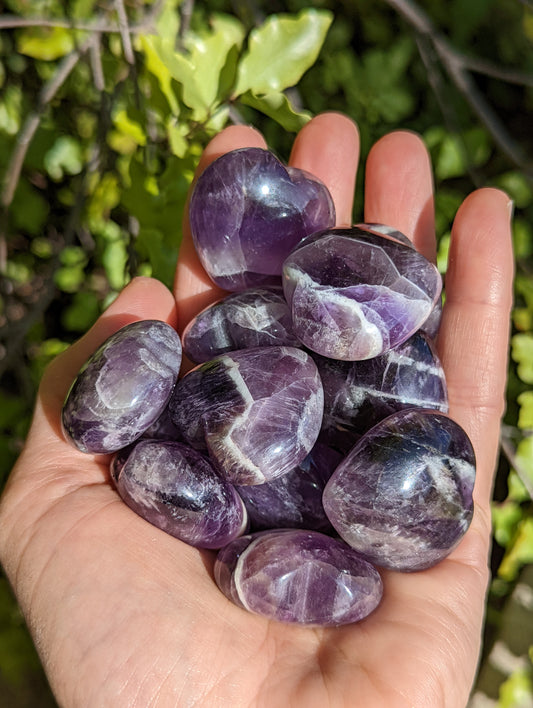 Dream Chevron Amethyst Hearts