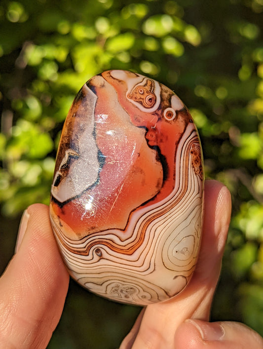 Sardonyx Palm Stone