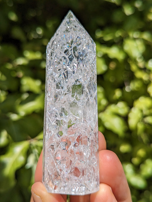 Crackle Quartz Tower