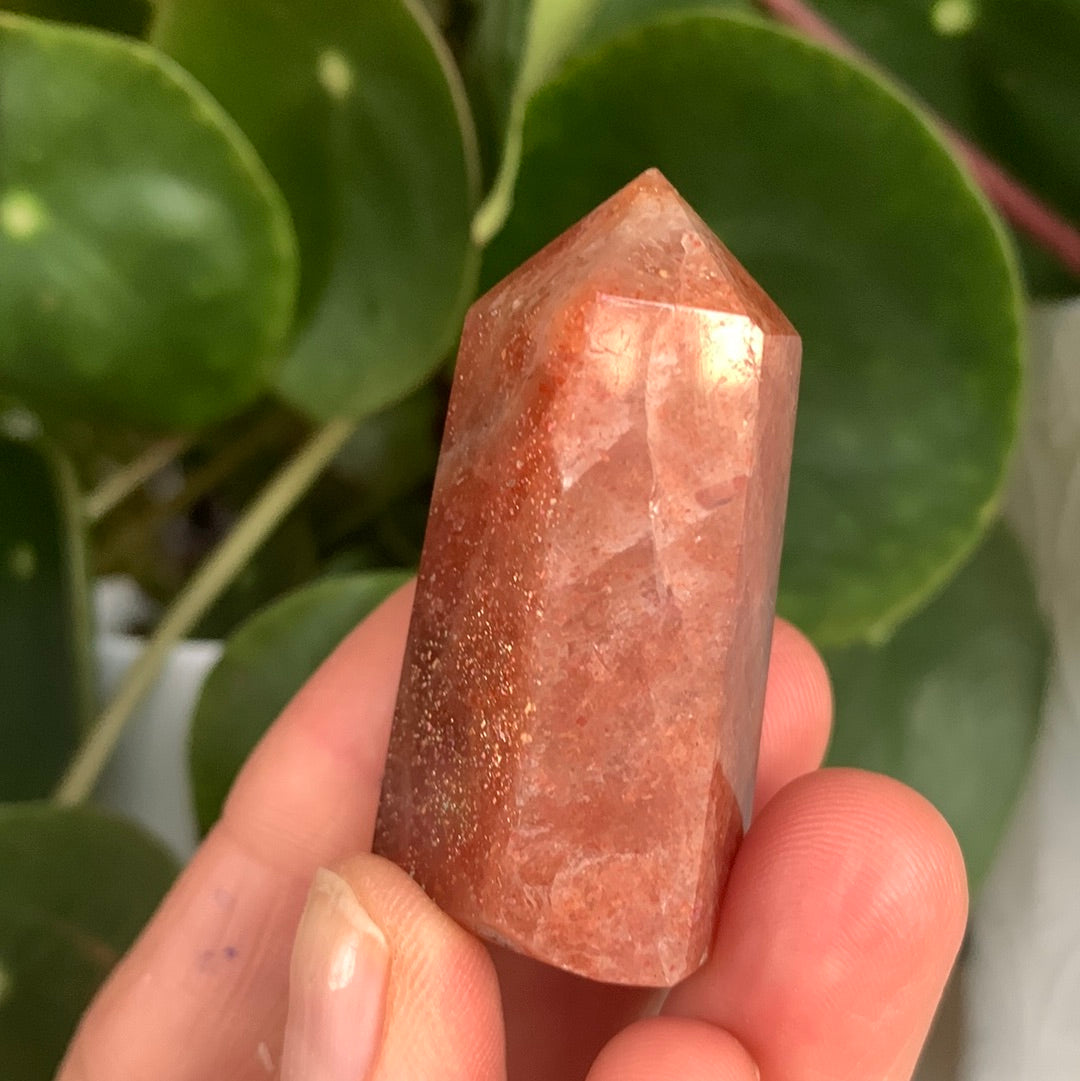 Golden Strawberry Quartz Tower