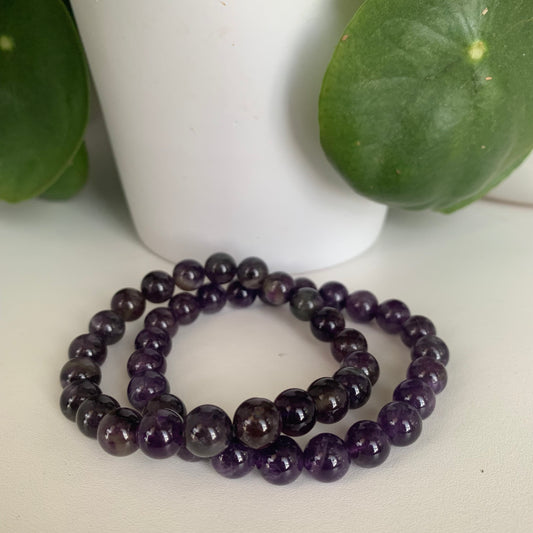 Amethyst Dream Bead Bracelets 8mm Medium