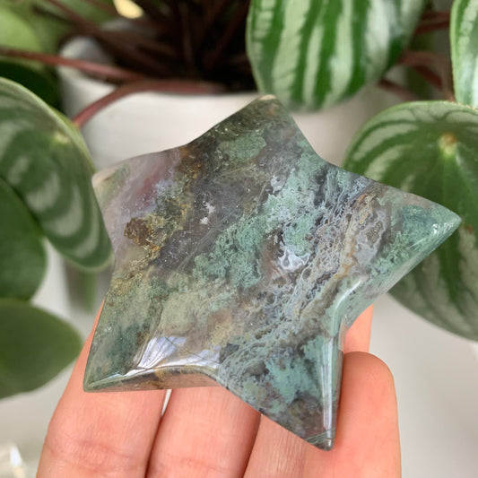 Moss Agate Star