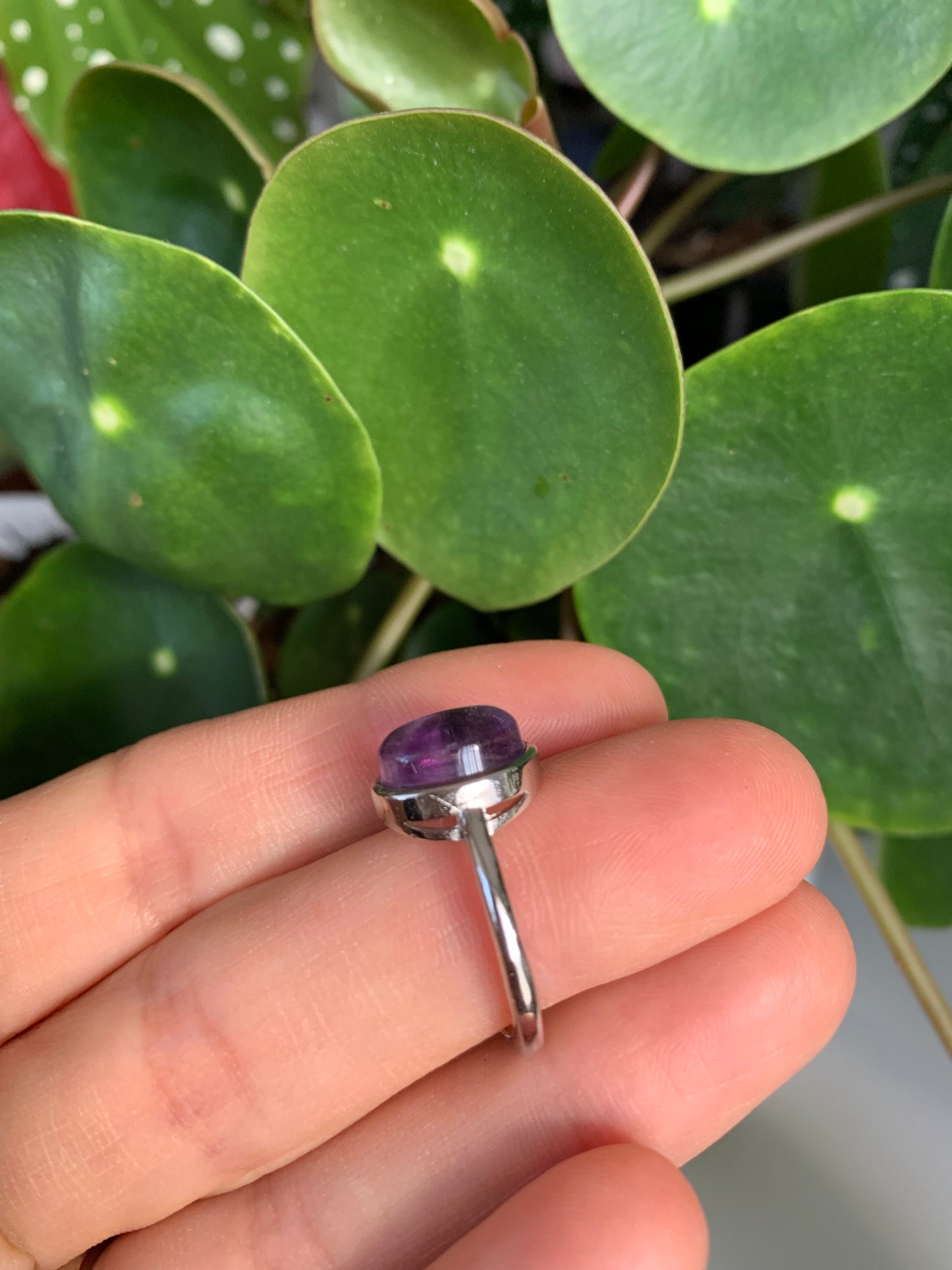 Fluorite Ring Purple