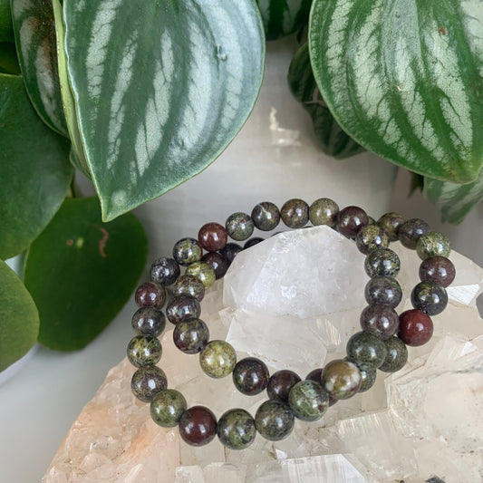 Dragons Blood Jasper Bracelets 8mm Medium