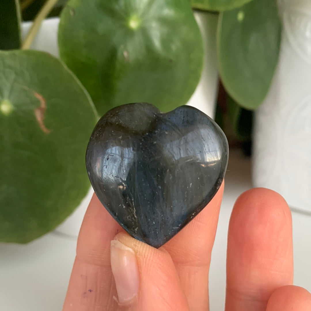 Labradorite Heart