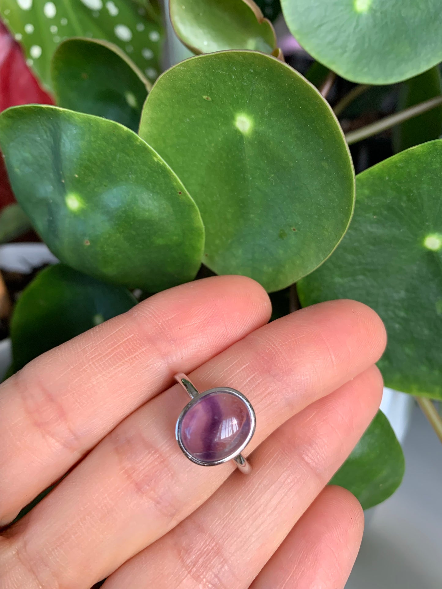 Fluorite Ring Purple