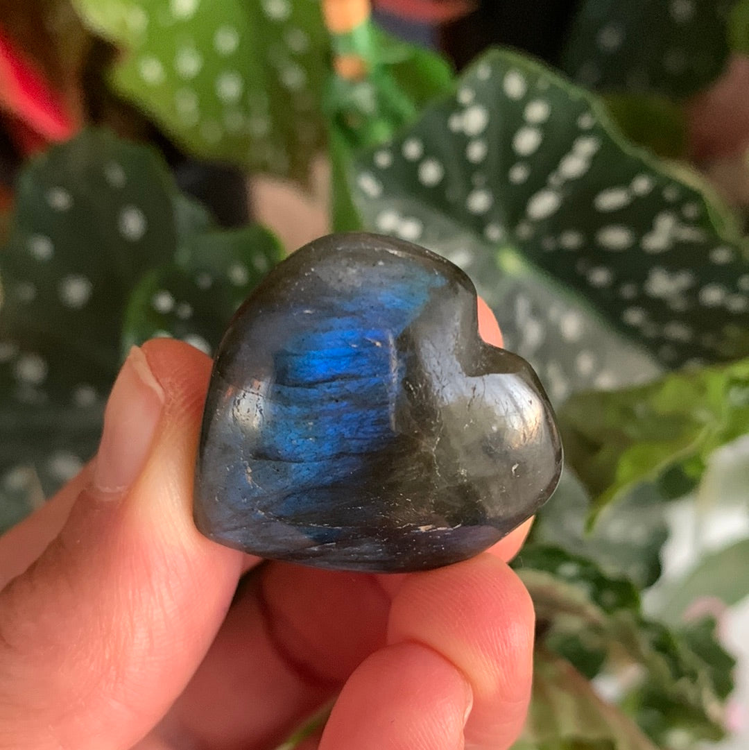 Labradorite Heart