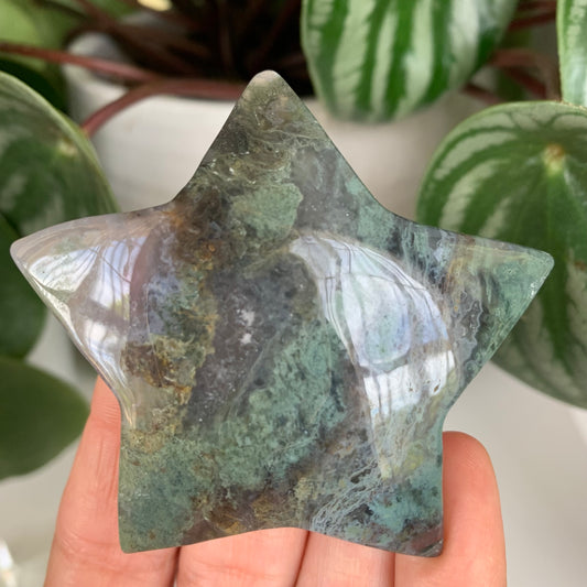 Moss Agate Star