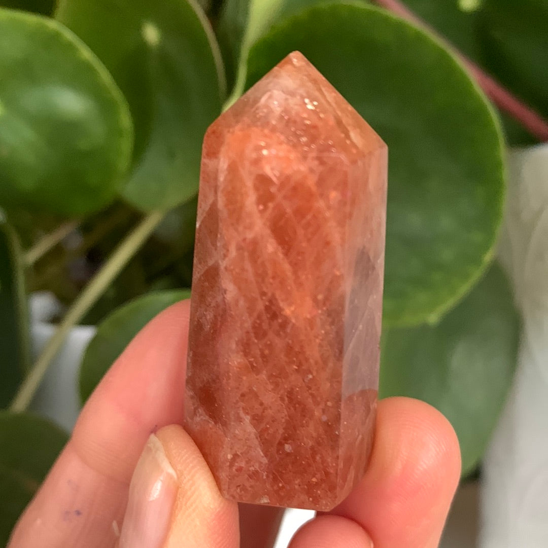 Golden Strawberry Quartz Tower