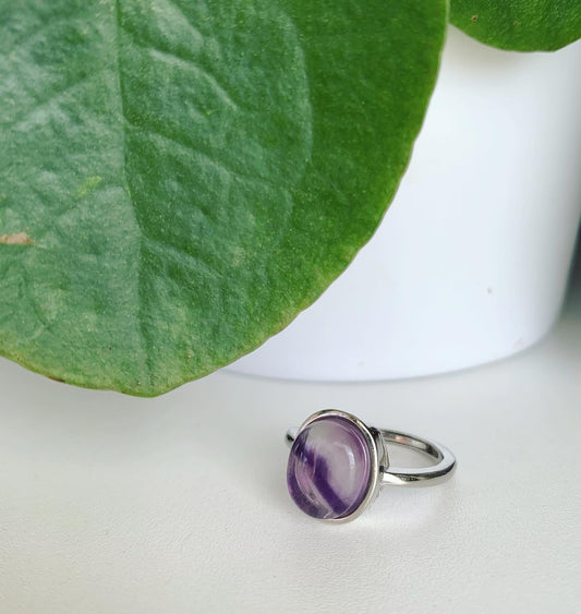 Fluorite Ring Purple