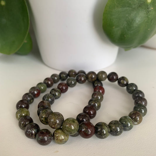 Dragons Blood Jasper Bracelets 8mm Medium