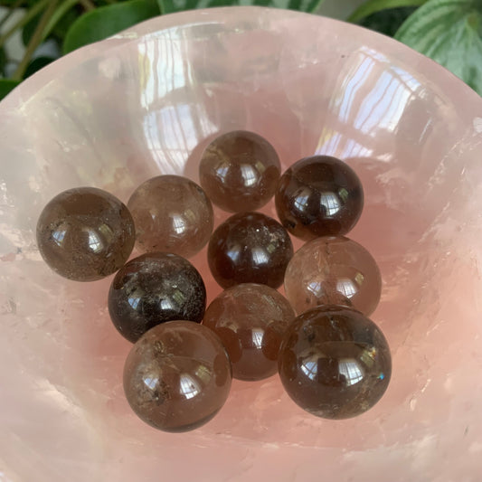 Smoky Quartz Spheres