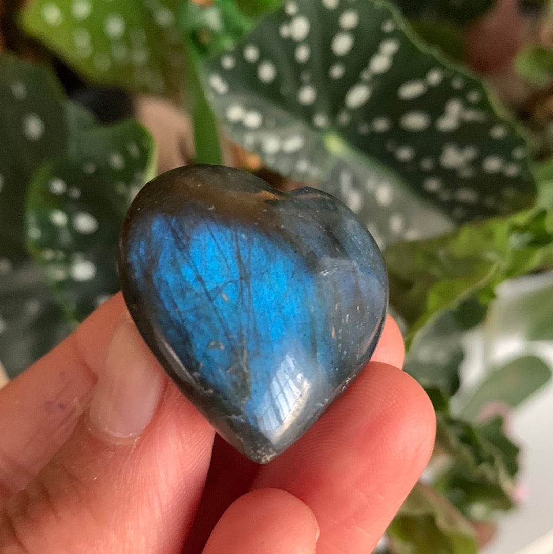 Labradorite Heart