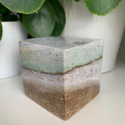 Ocean Jasper Cube