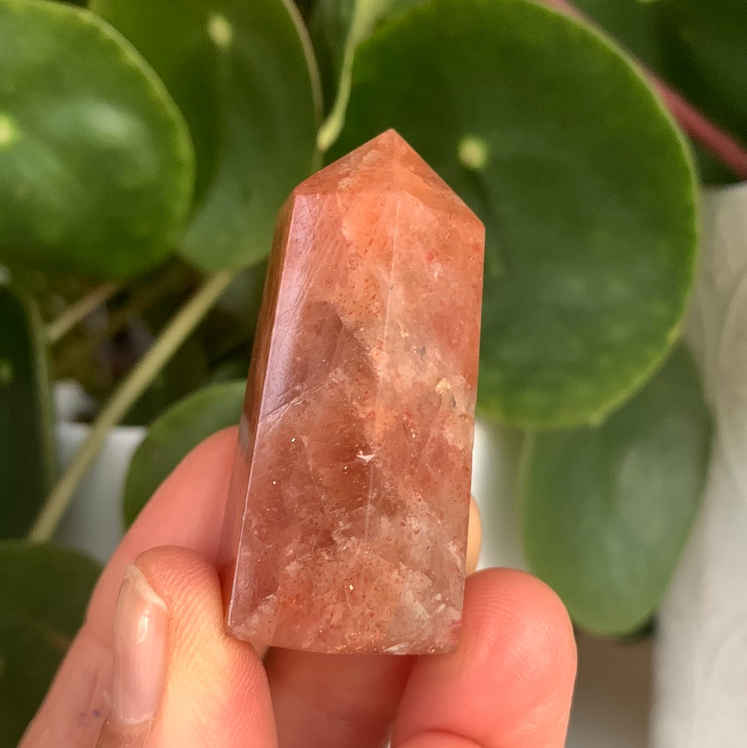 Golden Strawberry Quartz Tower