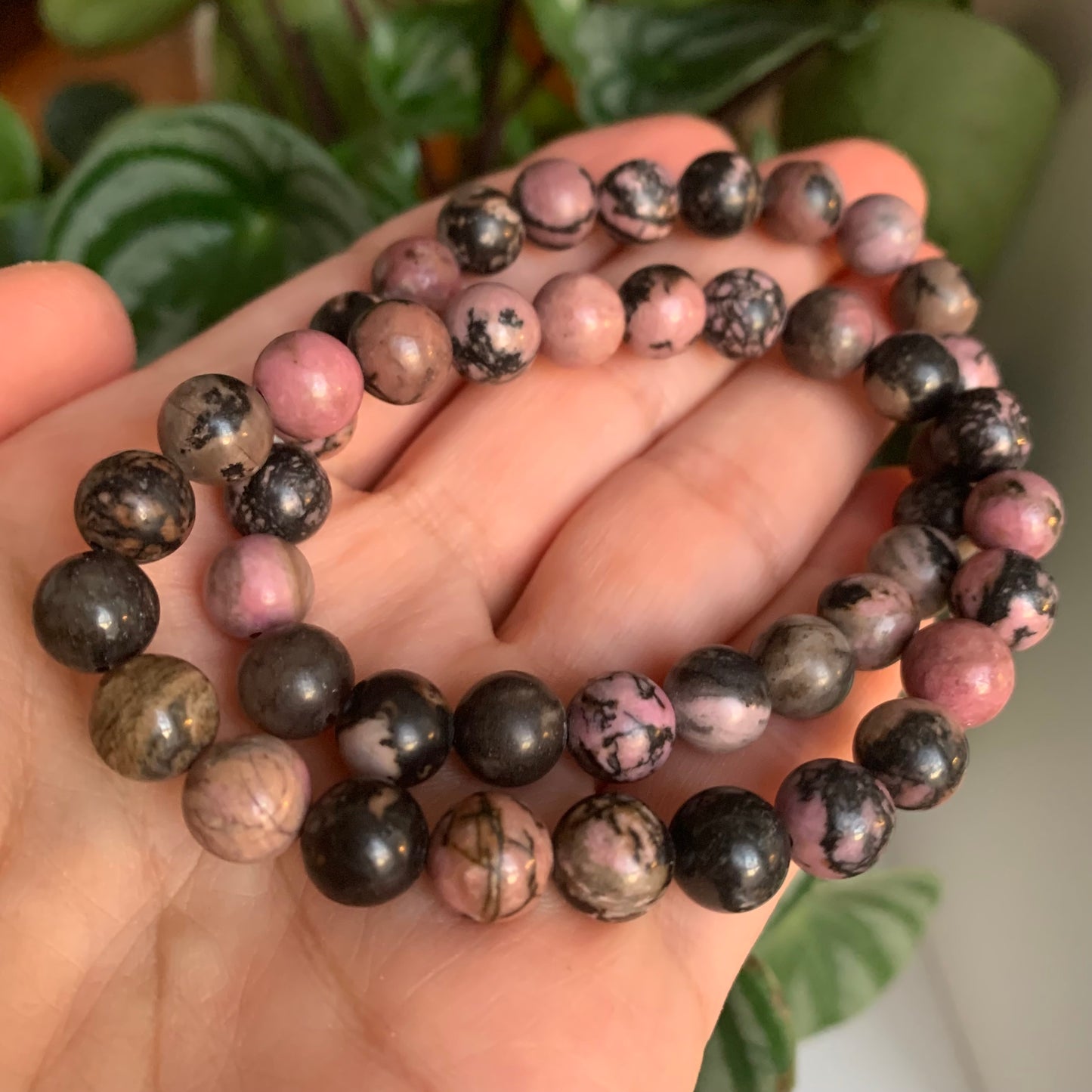 Rhodochrosite Bead Bracelets 8mm Medium