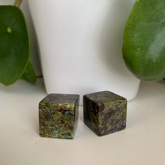 Dragons Blood Jasper Cube Tumbles