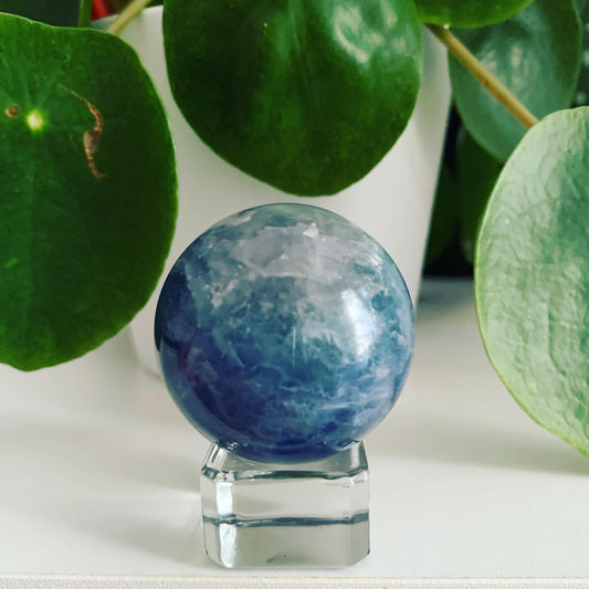 Blue Fluorite Sphere